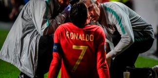 Cristiano Ronaldo se lesiona en el partido de Portugal