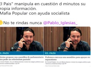 El País manipula la información, cuidado con este medio «Izquierdoso»