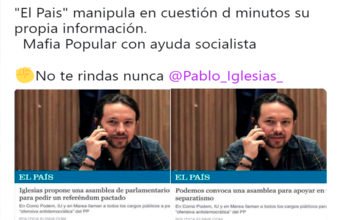 El País manipula la información, cuidado con este medio «Izquierdoso»