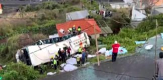 Al menos 28 muertos en el accidente de un bus turístico en Madeira