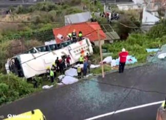 Al menos 28 muertos en el accidente de un bus turístico en Madeira
