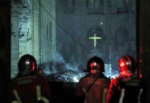 Primeras imágenes del interior de la catedral de Notre Dame totalmente quemada