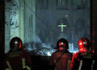 Primeras imágenes del interior de la catedral de Notre Dame totalmente quemada