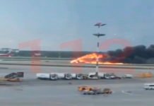 41 muertos tras arder un avión en Moscú por culpa de un rayo