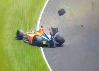 Fernando Alonso sale ileso de un espectacular accidente en los entrenamientos de Indianápolis