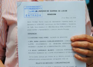 Denuncian al alcalde electo de Benidorm y dos de sus ediles por un delito continuado de obstrucción a la Justicia y encubrimiento del penado Leopoldo Bernabeu