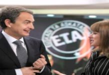 José Luis Rodríguez Zapatero, reveló al mediador con la banda terrorista que Francia tenía previsto dar un golpe importante a ETA tras la detención de Ramón Sagarzazu a finales de mayo de 2005