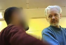 Julian Assange en la prisión de alta seguridad de Belmarsh, en el sudeste de Londres «La Guantánamo de Reino Unido»