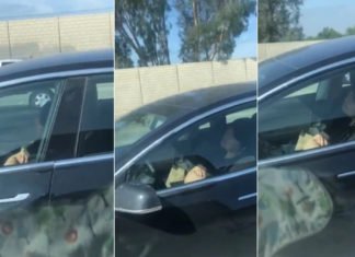 Captan dormido al conductor de un Tesla en California