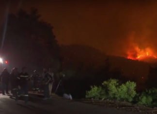 Grecia rinde homenaje a los bomberos españoles que ayudaron a sofocar esta semana el fuego en la isla de Evia
