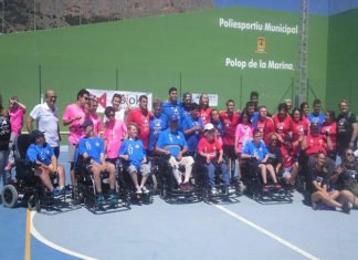 Alicante presenta el 1º Equipo de Fútbol en la Comunidad Valenciana que juega en silla de ruedas eléctrica