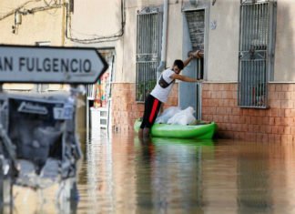 La Guardia Civil (AGCS) acudirá con un gran cargamento de ayuda en Murcia y Alicante para ayudar a los damnimicados por la gota fría