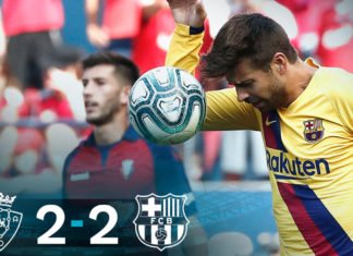 EL Barça empata ante un combativo Osasuna