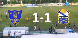 El Orihuela CF, se deja 2 puntos en casa, al empatar 1-1, contra el AE Prat