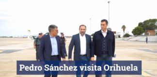 Sánchez aterriza en Alicante para visitar zonas afectadas por temporal