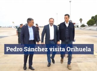 Sánchez aterriza en Alicante para visitar zonas afectadas por temporal
