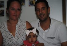 Donohue se enamoró de África, un bebé de Mutxamel con una enfermedad rara que necesita la ayuda de todos para salvar su vida