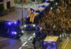 Un policía nacional agredido por los terroristas callejeros de Barcelona, al borde de la muerte
