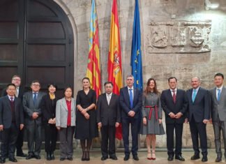 Miembros del gobierno de China visita estos días Valencia y el Consell presidido por Ximo Puig