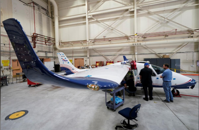 el Centro de Investigación de Vuelo Armstrong de la NASA en la Base Edwards de la Fuerza Aérea, California, EE. UU., 8 de noviembre de 2019.