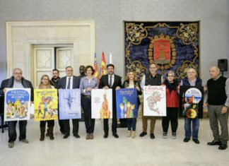 Alicante ya conoce todos los carteles anunciadores de sus fiestas a lo largo del año 2020