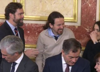 Gabriel Rufián, arremetió este jueves contra Pablo Iglesias, por haber justificado su charla entre risas con el portavoz de Vox, Iván Espinosa de los Monteros