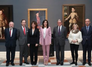 La Reina Doña Letizia visitó la exposición sobre las mujeres en la Casa de los Austrias en los siglos XVI y XVII