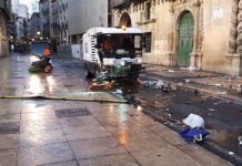 Alicante ciudad acumuló en sus calles 1.500 toneladas de residuos durante Navidad y Reyes Magos