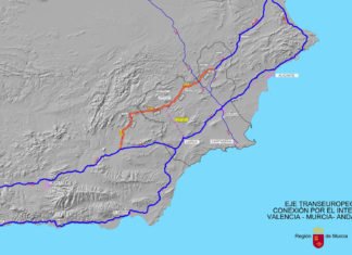 El Gobierno regional de Murcia solicita la construcción de un corredor interior que abra una nueva ruta con Andalucía