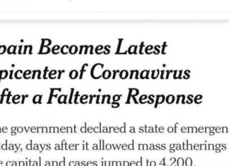 The New York Times publica que España ha sido el país europeo que más tarde ha actuado contra el coronavirus