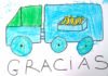 Niños de un colegio de Aljarafe en Sevilla dedican su tiempo y dibujos a los transportistas que están dando todo durante la pandemia
