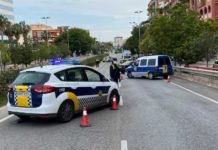 La policía local de Alicante impone 175 multas entre lunes y miércoles por incumplimiento del estado de alarma