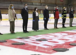 Díaz Ayuso clausura el Palacio de Hielo de Majadahonda en Madrid, usado para recibir fallecidos del COVID-19