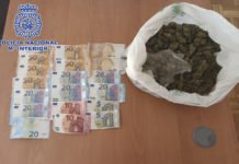 La Policía Nacional detiene a tres personas por tráfico de drogas en dos controles sucesivos en la ciudad de Elda