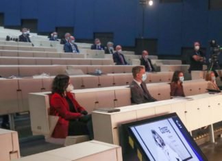 Díaz Ayuso asiste a la presentación del Informe COTEC 2020 presidida por Sus Majestades los Reyes de España