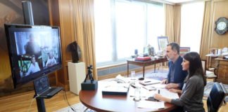 Los Reyes de España han mantenido hoy una videoconferencia con representantes de la musica de nuestro país