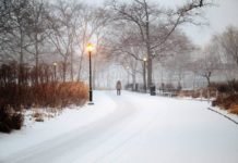 La nieve ha llegado hoy a Nueva York después de 43 años en un mes de mayo