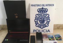 La Policía Nacional detiene en Dénia a una mujer por realizar estafas a través de internet