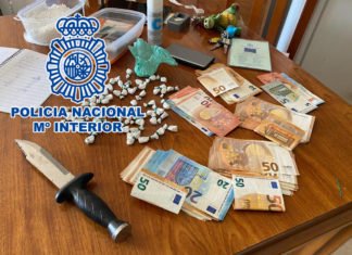 La Policía Nacional desarticula en Benidorm una nueva organización criminal dedicada al tráfico de drogas