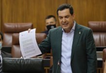 Moreno critica el reparto injusto de los fondos Covid y pide alzar la voz para reclamar lo que le corresponde a Andalucía