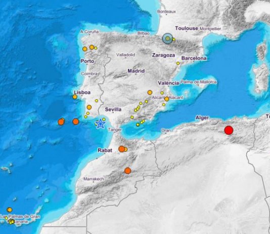 Aumenta la actividad sísmica en torno al Estrecho de Gibraltar con cuatro terremotos en cuatro días