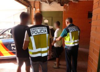 La Policía Nacional detiene en Elche a un grupo criminal especializado en atracos con arma de fuego