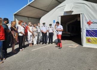 Alicante ya ha acogido en el Hospital de Campaña a 97 personas llegadas en patera contagiadas por covid-19