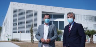 El presidente de Andalucía anuncia que el nuevo Hospital de Estepona abrirá sus primeras consultas en menos de seis meses