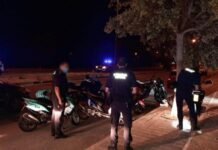 La Policía Local de Alicante aborta una carrera de ciclomotores en Avenida de las Naciones