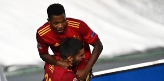 España brilla ante Ucrania gracias al joven Ansu Fati