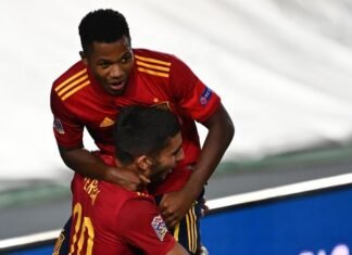 España brilla ante Ucrania gracias al joven Ansu Fati
