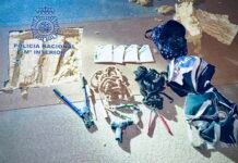 La Policía Nacional ha impedido que se produjera un robo en un conocido establecimiento comercial de Elche por el método del butrón