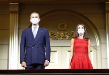 Los Reyes de España inauguran la temporada 2020-2021 en el Teatro Real de Madrid