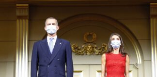 Los Reyes de España inauguran la temporada 2020-2021 en el Teatro Real de Madrid